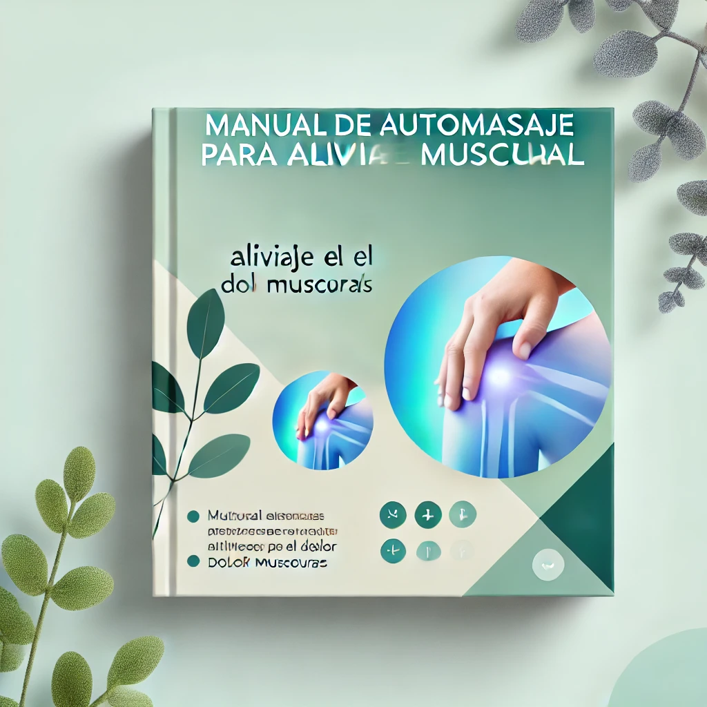 DALL·E 2024-11-01 17.23.21 - Create a high-quality square (Instagram-friendly) book cover for 'Manual de Automasaje para Aliviar el Dolor Muscular'. Ensure the title is clear and